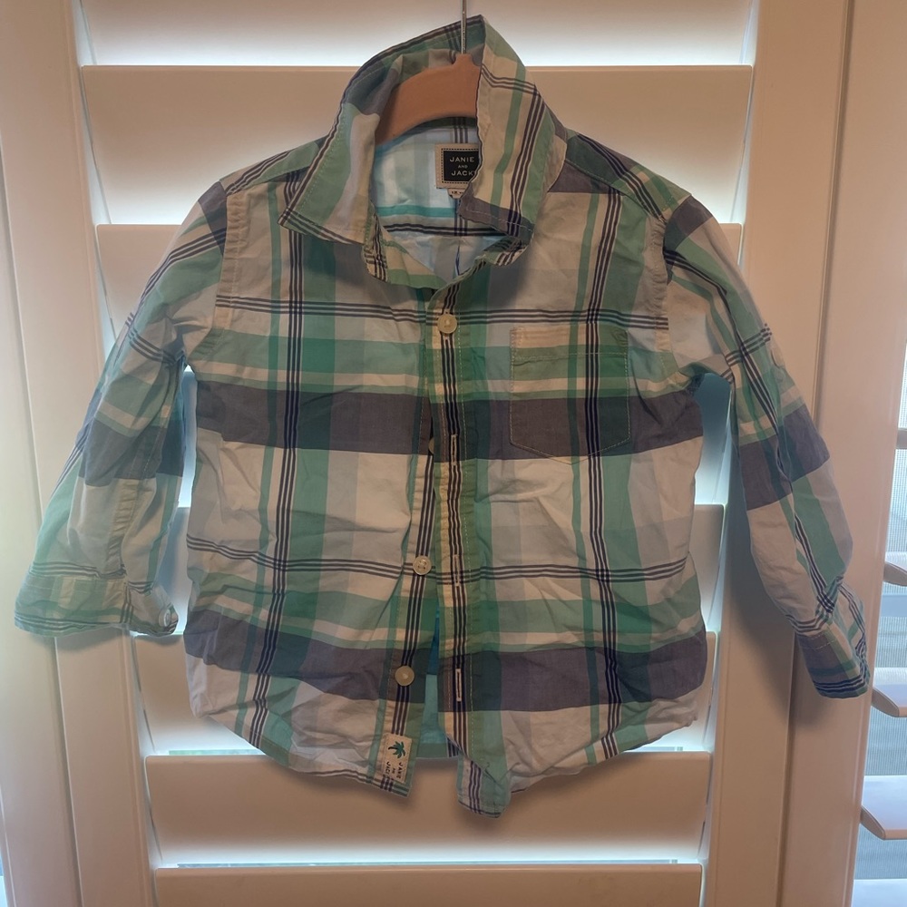 Janie and Jack 12-18 months long sleeve button up